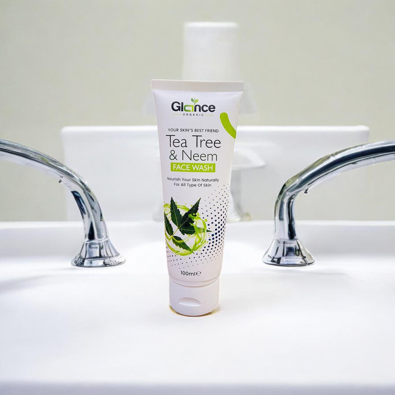 GLANCE ORGANIC TEA TREE & NEEM FACE WASH