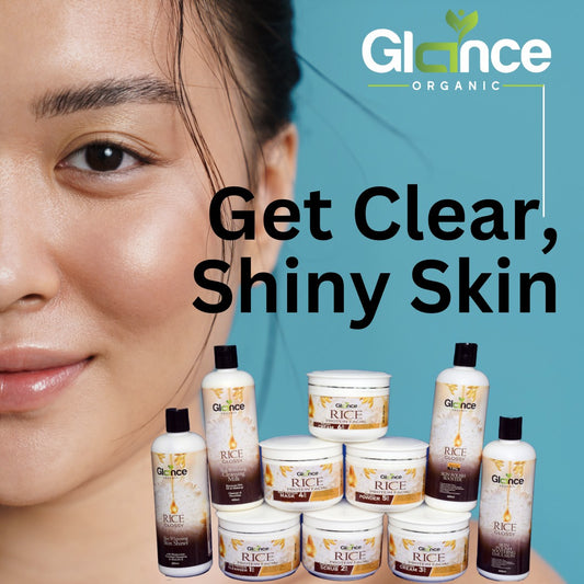 Glance Organic Rice Facial & Protein Polsh Kit